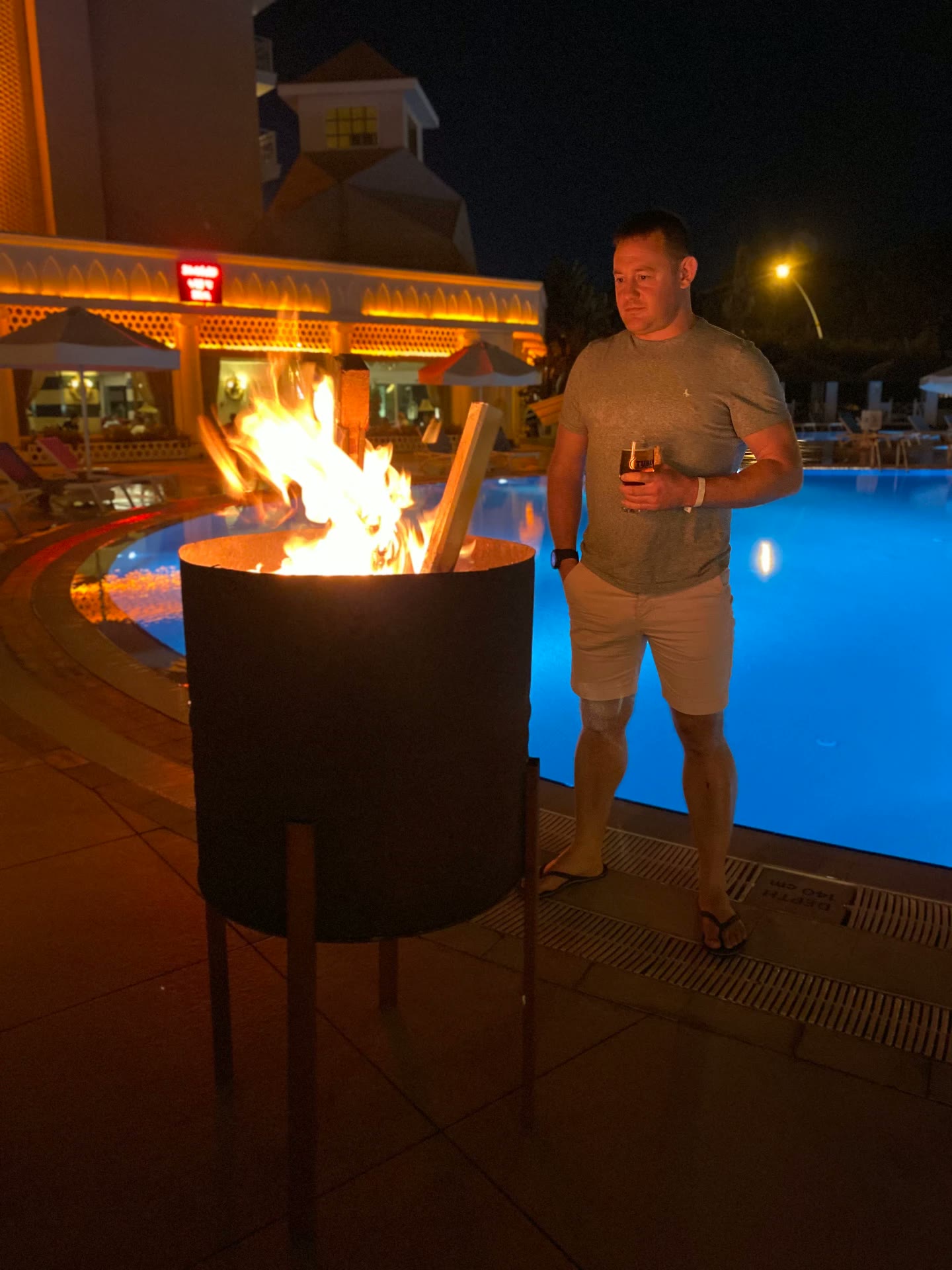 A quiet one by the fire.